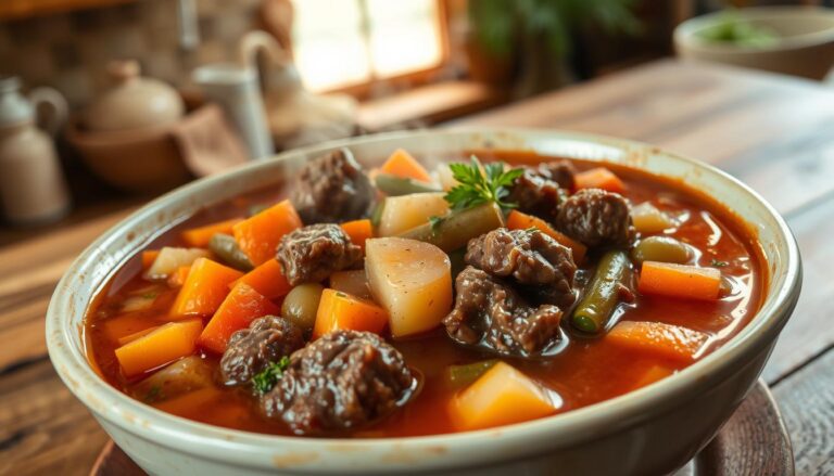 old fashioned vegetable beef soup recipe