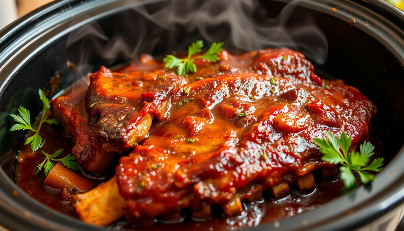 beef spare ribs slow cooker recipe