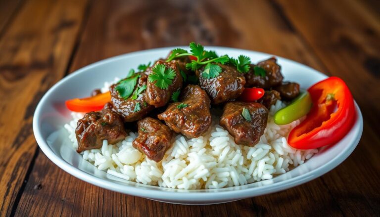 beef tips and rice recipe